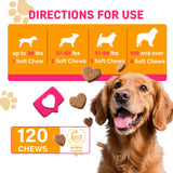 Nutridog Eye Supplements for Dogs - Vision Support Soft Chews with Lutein, DHA & Vitamin C | 120ct Salmon Flavor Tear Stain Chews | Cataract & Dry Eye Relief Supplement (120 Ct, Salmon)