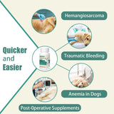 Yunan Sanqi Hemostatic Capsules for Dogs, for Hemangiosarcoma, Hemoabdomen, Pericardial Effusion, Cancer Bleeding, Severe Bruising, Ulcer-Related Bleeding