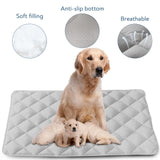 Magik & Kover Dog Crate Pad 2 Pack (48" x 30"), Soft Dog Crate Mat with Anti-Slip Bottom, Machine Washable Kennel Pad, Fits 48 Inch Crate, Grey