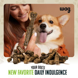Wag Dental Dog Treats to Help Clean Teeth & Freshen Breath - Medium, Unflavored, 36 Count (Pack of 1)