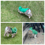 Rabbit Clothes Halloween Costume Dinosaur Harness Adjustable Hoodie for Halloween Dress Up Party Cosplay Photo Shoot for Rabbit Chinchilla Guinea Pig Kitten Puppy Small Animal (M (Chest:11"-16"))