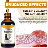 Allergy Relief Drops for Dogs,Allergy and Immune,Immune Support Supplement,Dog Supplement,Natural Pet Supplement for Dog Allergy Relief with Turmeric & Milk Thistle