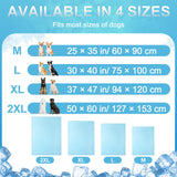 Tivray Premium Cooling Dog Blanket, Q-MAX>0.4 Cooling Blanket for Dogs, Washable Lightweight Summer Quilt for Pets and Humans, Self Cool Quilt for Cats, Cool Throw for Hot Sleepers, 25"×35", M, Blue