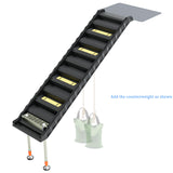 Foldable Dog Pool Ramp with 33" Legs for Free Height Adjustment,Safe & Easy Access Dog Water ramp for Pool, Pool Ramp for Dogs Up to 200lbs (Black)