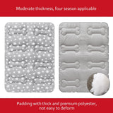 Dog Crate Mat (36" X 23") 2 Pack, Soft Dog Bed Mat with Cute Stars, Personalized Crate Pad, Anti-Slip Bottom, Machine Washable Kennel Pad, Grey