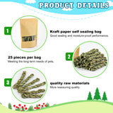 matafat 25pcs Rabbit Timothy Hay Toy for Bunny Small Animal Treats Natural Grass Stick Chew Toys Snacks Molar Teeth Grinding for Guinea Pigs Chinchillas Hamsters