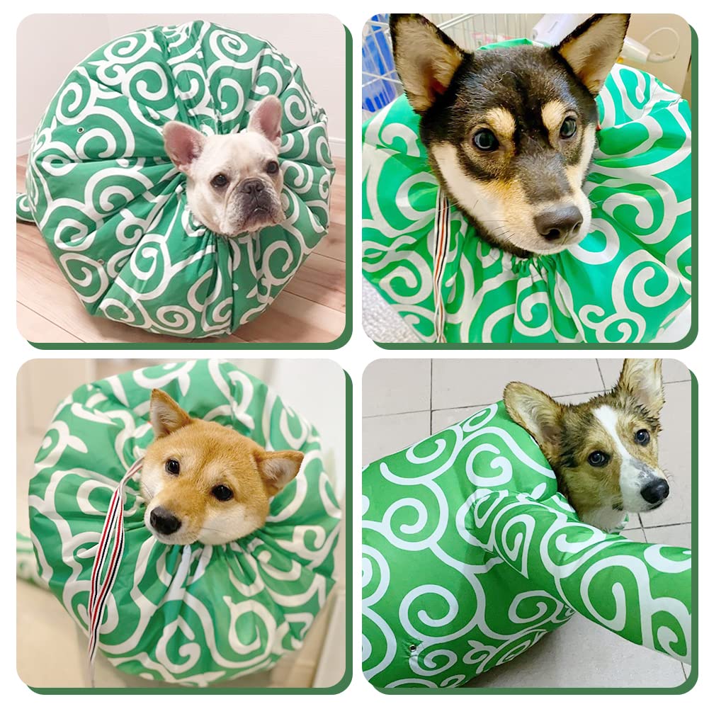 WAYUTO Flexible Pet Drying Bag with Drawstring Dog Hair Drying Bag Puppy Hair Dryer Box Dog Dryer Bag for Home, Bathroom and Pet Shop Use XL