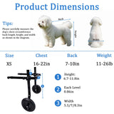 Dog Wheelchair for Back Legs - Adjustable Small Dog Wheelchair with 1.5mm Thickened Frame, Mobility Aid Support Cart for Disabled Hind Legs Rehab, Walking Wheels for Small Dogs
