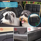 Lassie Dog Hammock for Car, Compatible with 2020-2026 Tesla Model Y Dog Seat Covers,Dog Car Seat Cover for Back Seat with 4 Headrests and 2 Seat Belts, 100% Waterproof Pet Seat Protector for Dogs