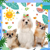 Sadnyy 240 Pcs Summer Spring Dog Hair Bows with Rubber Bands Rhinestone Grooming Dog Puppy Bows for Girls Boys Dogs Cute Ear Bows Dog Hair Accessories for Summer Holiday Pets Cats Dogs