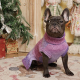 QBLEEV Custom Puppy Turtleneck Sweater Dresses - Soft, Warm, Medium Winter Fall Pet Sweaters for Dogs, Customizable Turtleneck Christmas Sweaters, Holiday Doggie Vests for Girls & Boys