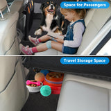Dog Car Seat for Large Medium Dogs, Hard Bottom Back Seat Extender for Dogs with Soft Removable Blanket, Non-Slip Dog Car Hammock Turn into Soft Pet Travel Bed,Half Pet Seat for Car SUV Truck(Black)