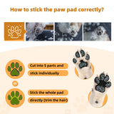 Anti-Slip Dog Paw Protector Pads for Senior Dogs, Dog Paw Adhesive Pads on Hardwood Floor,Senior Pets Essentials with Strong Traction,Puppy Grippers,12 Sets 48 pc S
