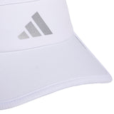 adidas Women's Superlite Visor – Lightweight Moisture-Wicking Running Tennis Hat, White/Silver Metallic/3, OSFA