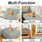 hyha Waterproof Dog Bed Blanket, Soft Pet Blankets, Waterproof Couch Cover for Dogs, Reversible Sofa Covers Washable for Furniture (40x50 Inch, Grey/Grey)