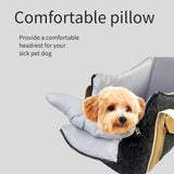 Dog Purse Carrier with Soft Pillows，Dog Tote Bag with Pockets and Secure Harness Clip,17 * 9.5 * 9inches for Small Dogs and Puppies,Outing,Travel,Vet