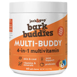 Jack&Pup Dog Vitamins and Supplements Multivitamins for Dogs - Bark Buddies Multi-Buddy Dog Multivitamins Chewable Soft Chews Puppy Vitamins and Supplements - (60ct)