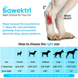 Dog Leg Braces for Rear Legs, Hock Brace for Back Legs with Metal Strips and Safety Reflective Straps for Short Legs, Joint Warps Support for Hind Legs Injuries Sprains Arthritis (XSmall)