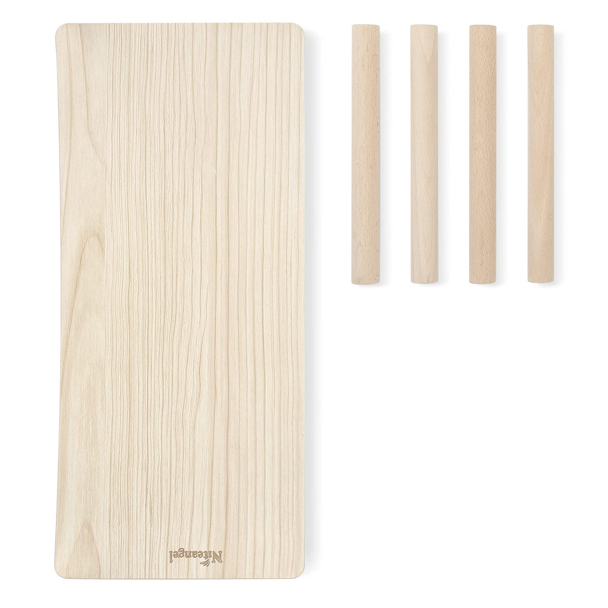 Niteangel Hamster Play Wooden Platform for Dwarf Syrian Hamsters Gerbils Mice Degus or Other Small Pets (Rectange - 7'' Height, Burlywood)