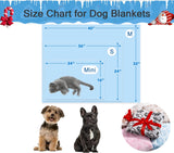 Stuffed 3pcs Premium Soft Dog Blankets for Small Dogs, Cat Blanket Calming Washable for Bed Couch Crate Protection Cover, Dog Puppy Kitten Essentials Christmas Dog Gifts, 24 * 32 inche, Blue