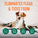 TropiClean Flea and Tick Laundry Additive, Laundry Detergent Booster, Safe for Dogs, Cats, & Home, Powerful Treatment Laundry Addition, 32oz