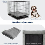 Miguel Oxford 900D Outdoor Waterproof Dog Bed for Metal Dog Crates Water-Resistant All Weather Pet Mat Durable Easy Wipe Clean Travel Indoor Outdoor Puppy Cat Crate Bed 40inch, Gray