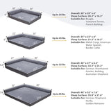 KSIIA Orthopedic Dog Bed - Waterproof Dog Couch Bed with Egg Crate Foam & Nonskid Bottom, 30 x 20 Inch, Gray