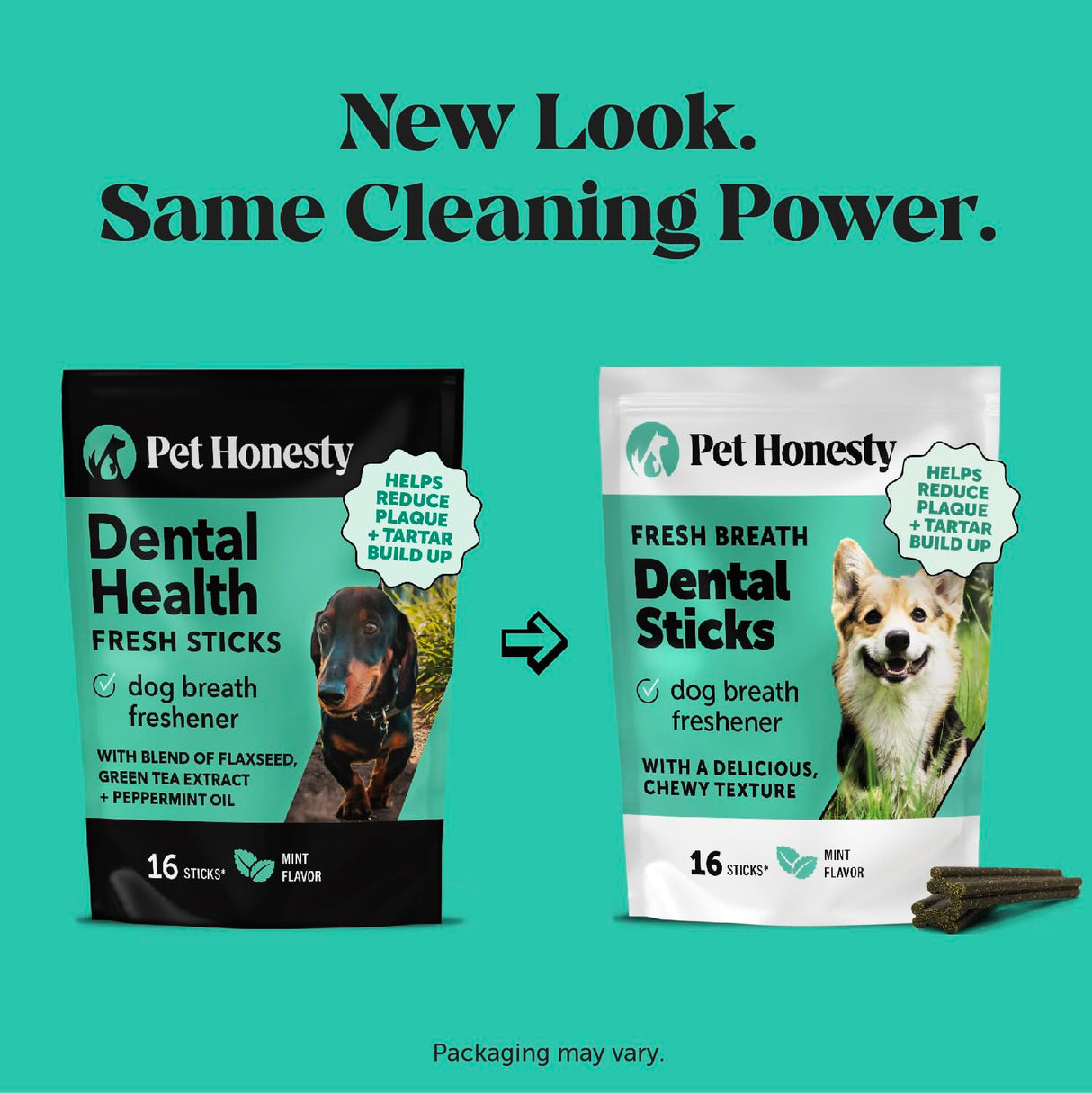 Dental Health Fresh Sticks – Dog Dental Treats & Chews for Oral Care – Dental Sticks for Dogs to Freshen Breath, Remove Tartar & Plaque, Support Gum Health & Bright Teeth Dog Oral Supplement – 16 Ct