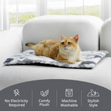 Petace Self Warming Cat Bed, 30" x 20" Ultra Soft Cat Dog Pet Heating Pad for Indoor Outdoor, Non-Slip Heated Dog Mat Thermal Blanket