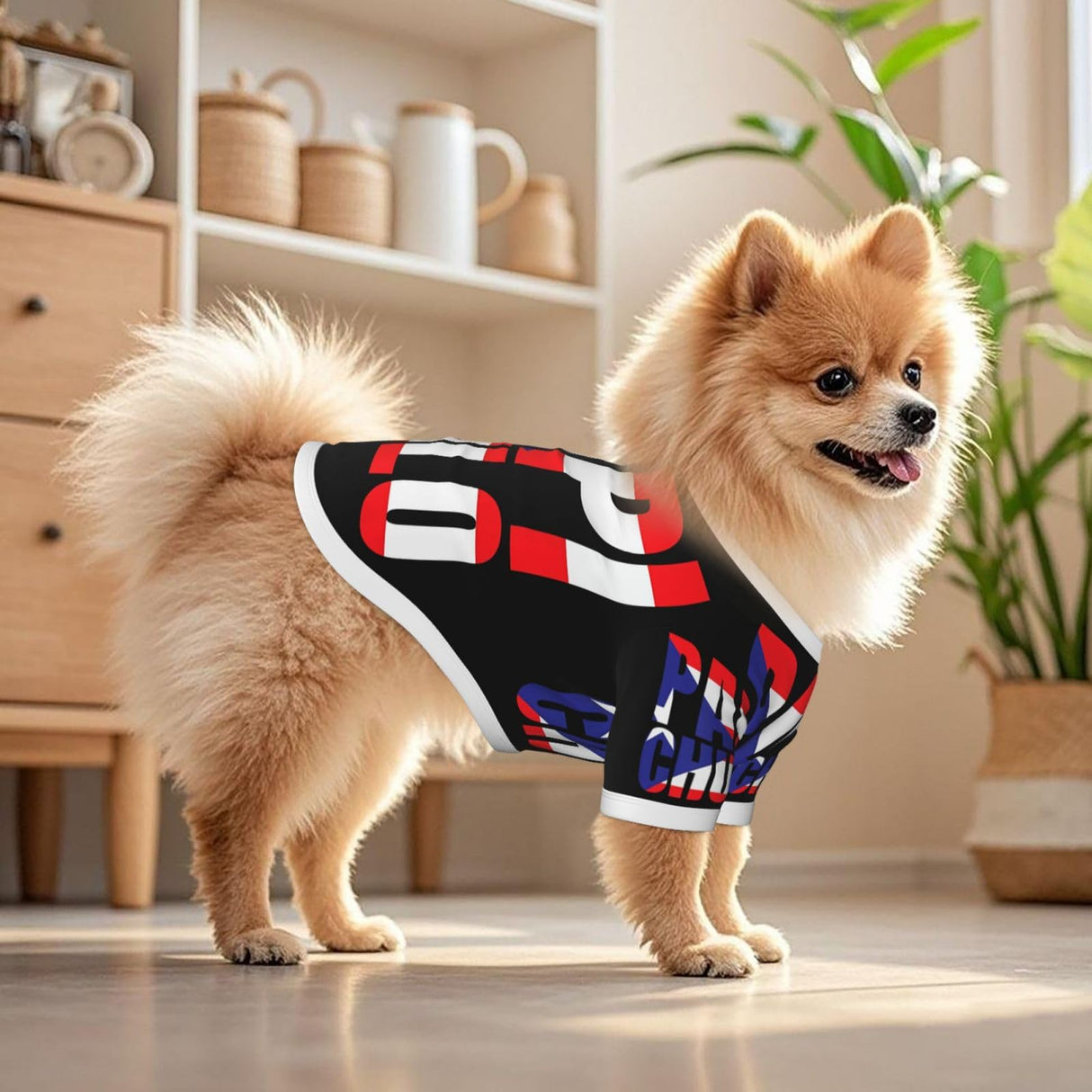RIORANGE Puerto Rico Flag Dog T Shirt Pet Dogs Cats Cotton Shirts Short Sleeve Dog Clothes Soft Stretchy Pet Costume Doggy Outfit Cat Breathable Pullover Jumper Puppy Sweatshirt Large