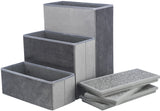 Trixie Velour 3-Step Pet Stairs with Storage, Collapsible, Storage Compartments for Pet Toys,Gray