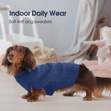 IECOii Dog Sweaters,Dog Sweaters for Large Dogs,Warm Dog Christmas Sweater Sleeveless,Pet Dog Winter Clothes for Fall and Winter,Pullover Dog Knitwear Cold Weather Coat for French Bulldog,Blue-L