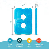 Healthy Packers Ice Packs for Lunch Boxes & Coolers - Freezer Packs - Original Cool Pack | Cooler Accessories for Beach, Camping & Fishing | Slim & Long-Lasting Reusable Ice Pack for Cooler (Set of 4)