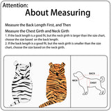 DELIFUR Dog Tiger Costume - Dog Funny Hooded Halloween Cosplay Funny Costume for Small Medium Dogs Pet Special Events Photo Props Accessories (Yellow, X-Large)