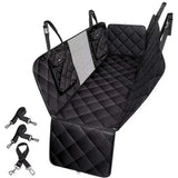 Pryze Dog Car Seat Cover for Back Seat with Mesh Window & Side Flaps | 100% Waterproof Dog Hammock for Cars Trucks & SUVs | 600D Heavy Duty Scratch Proof Nonslip | Easy Install & Machine Washable