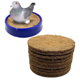 Ecjiuyi 10Pcs Pigeon Nest Pads,Racing Pigeon Loft Supplies,Coconut Fiber Bird Breeding Egg Nests Bowls Mat for Finch Chicken