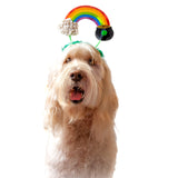Midlee St. Patrick's Rainbow Pot of Gold Dog Headband Costume