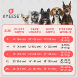 KYEESE 2Pack Waffle Dog Shirt with Sleeves, Lightweight Dog T Shirts for Small Medium Dogs Boy Girl, Breathable Pet Tee Shirts Soft Dogs Clothes for Daily Wear, Green+Striped, XL