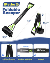 Load image into Gallery viewer, IPETBA 32 inch Pooper Scooper for Large Dogs Long Handle, Dog Pooer Scooper for Yard– No Bending Save Back, Ease of Pickup Grass Friendly, Easy to Clean, Sturdiness
