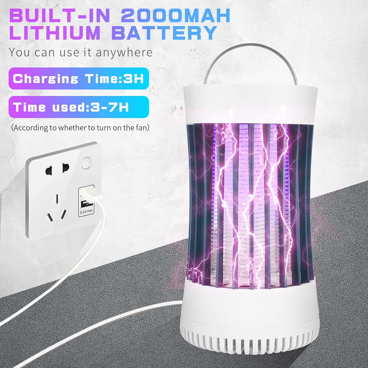 AICase Bug Zapper (White+Blue)