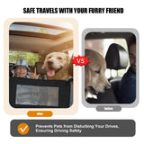 Universal Dog Car Barrier,Dog Net for Car Divider,Pet Barrier with Mesh Organizer for Cars,SUVs & Trucks,22"×18", Breathable & Easy to Install