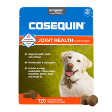 Load image into Gallery viewer, Nutramax Cosequin for Dogs Joint Health Supplement, Contains Glucosamine, Plus Chondroitin, MSM and Omega-3s, Supports Joint and Skin and Coat Health, Soft Chews, 120 Count
