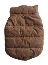 Vedem Dog Windbreak Puffer Vest Coat Pet Quilted Fleece Cold Weather Dog Clothes (L, Coffee)
