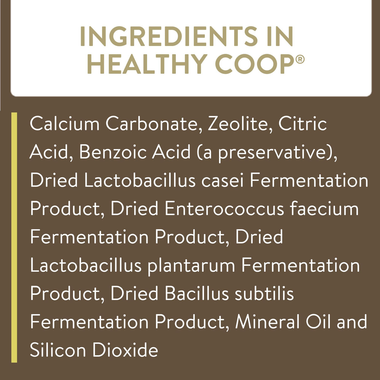 FLOCKLEADER Healthy Coop, Litter Additive for Chicken Coop with Probiotic & Acidifier, Reduces Odor, Wetness & Bacteria, 6lbs