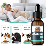 Vitamin E for Dogs - Dog Vitamins E - Vitamin E Dropper for Dogs, Improve Skin & Coat Health, Treatment for Liver Disease, Strengthen Immune System - Natural Formula for All Ages, and Breeds - 30 ML