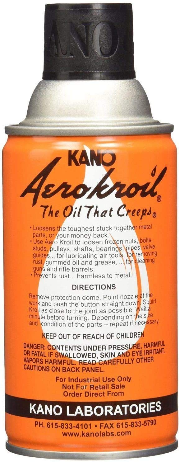 KROIL Kano Aerokroil Penetrating Oil, 10 oz. aerosol, Pack of 3 (AEROKROIL-3)