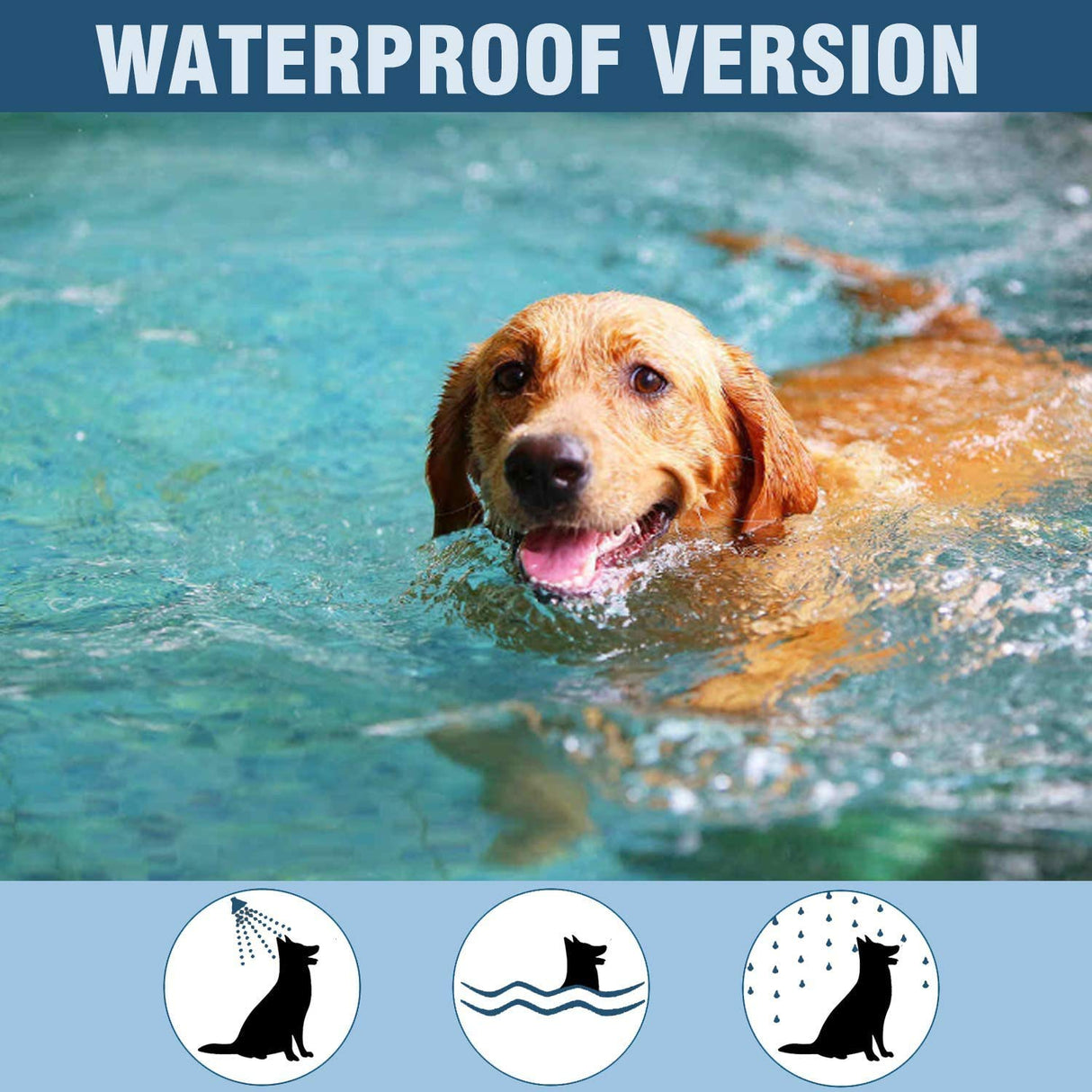 Flea and Tick Collar for Large Dog, Safe, Waterproof, Free Comb, Charity 2 Packs