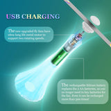 Rechargeable Fly Fans for Tables, Belfans Fly Fans for Outdoor Tables USB, Fly Fans to Keep Flies Away by Soft Blades, Food Fans for Camping, Picnic, Fishing, Fly Repellent Outdoor Patio, 3pcs, White