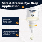 Dog Eye Drops, Cataract Eye Drops for Dogs, Daily Eye Care for Moisture, Comfort & Cleanliness, Tear Stain Support, Lubricating Ophthalmic Solution & Sodium Hyaluronate, Gentle Formul -50ML