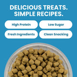 Marshall Bandits Ferret Treats Variety Pack – 4 x 3 oz Each – Chicken, Banana, Bacon & Peanut Butter Flavors – Includes 2 Squeaky Toys for Enrichment & Fun